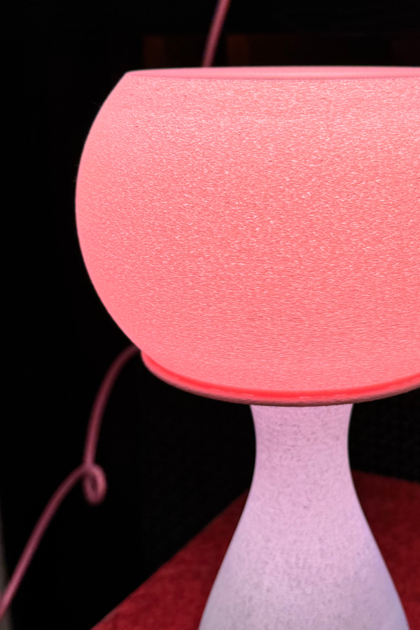 Lampe 'Kiko' Marbre et Rose | S - Dots Design