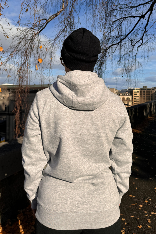 Hoodie 'Geneva | Post Tenebras Lux' Gray | Black - BLK & YLW