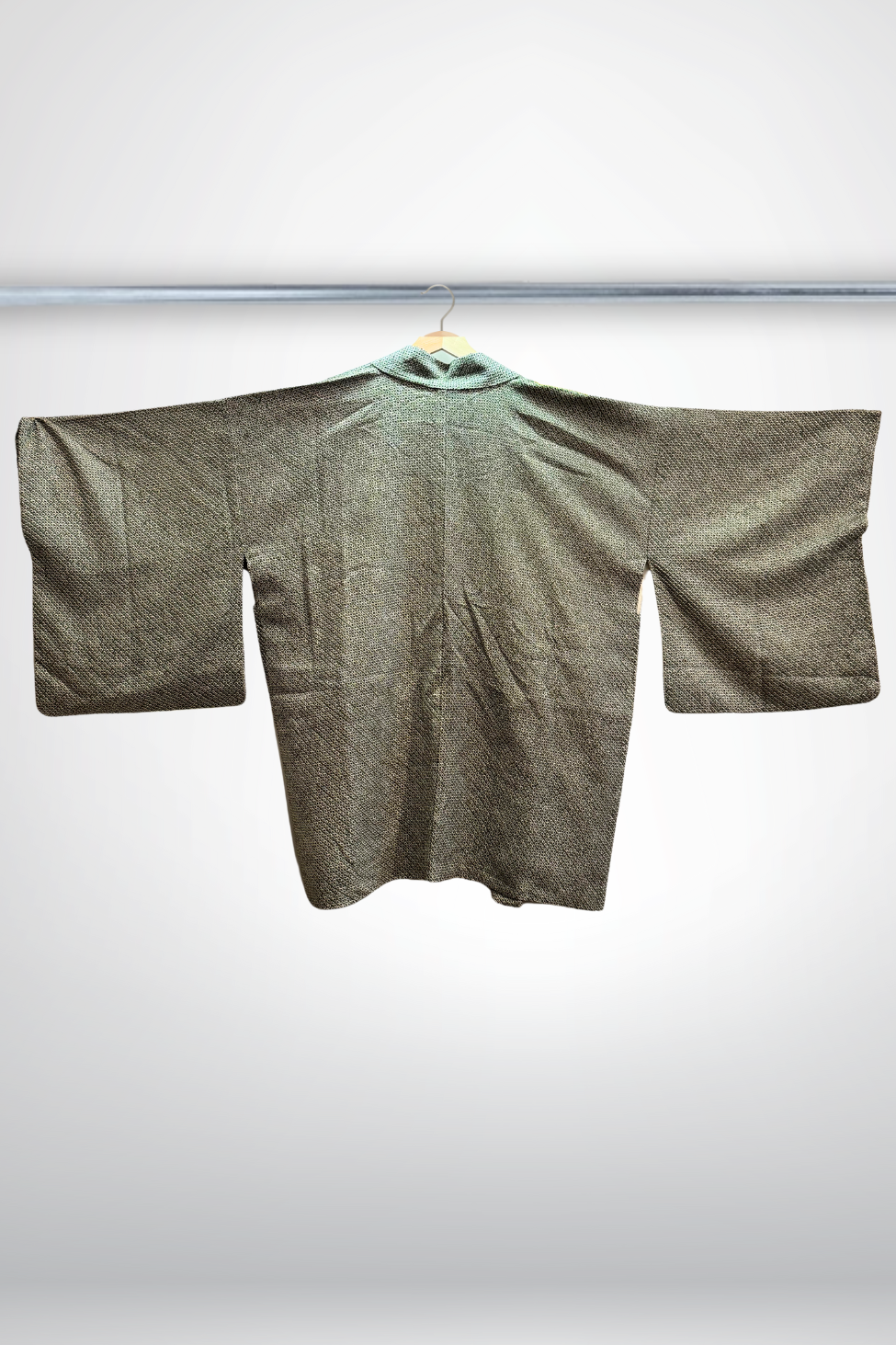 Veste "Mori" Haori Kimono Shibori Vert Forest - Ha.Na