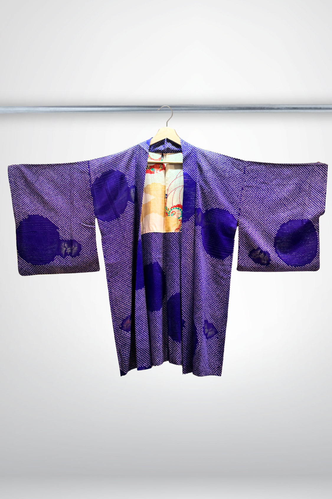 Veste "Murasaki" Haori Kimono Shibori Violet - Ha.Na