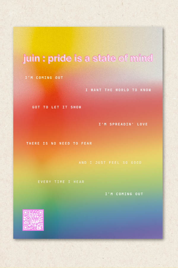 Poster of the month 'June: pride is a state of mide' Deluxe Edition Framed - UC by Eliran Ashraf