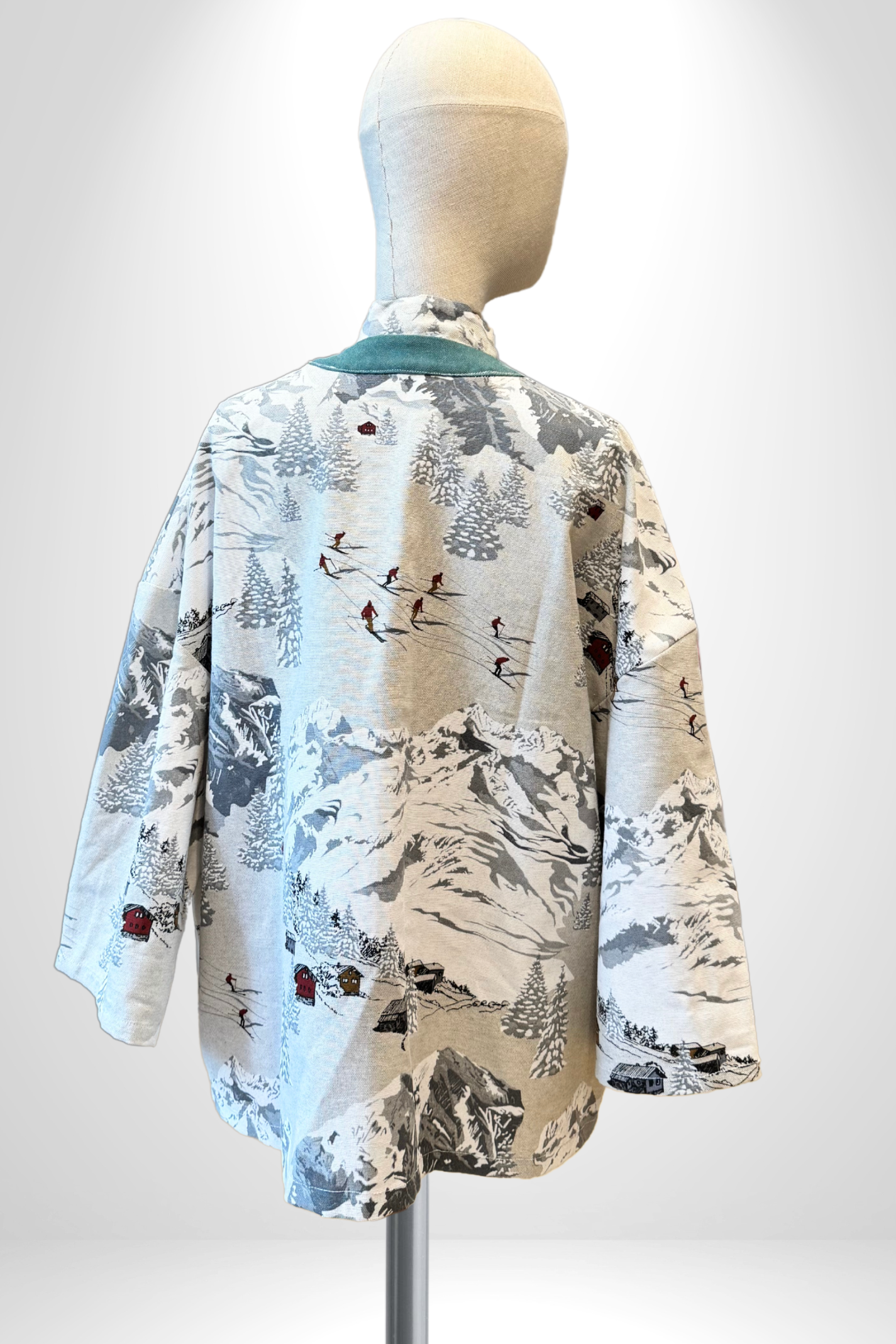 Veste Kimono 'Atka - Montagne' Vert - U/C by Eliran Ashraf