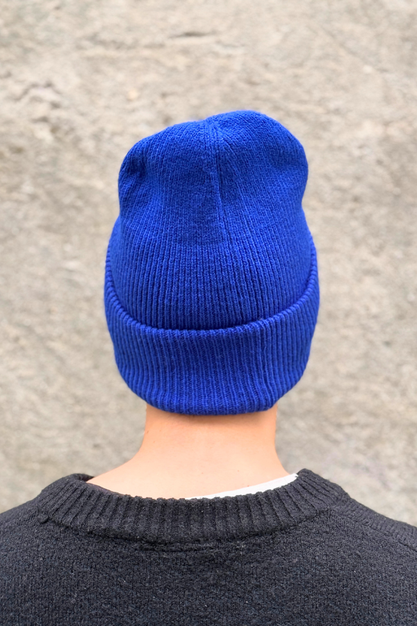 Bonnet 'Gorille' Bleu Electrique  - BLK & YLW