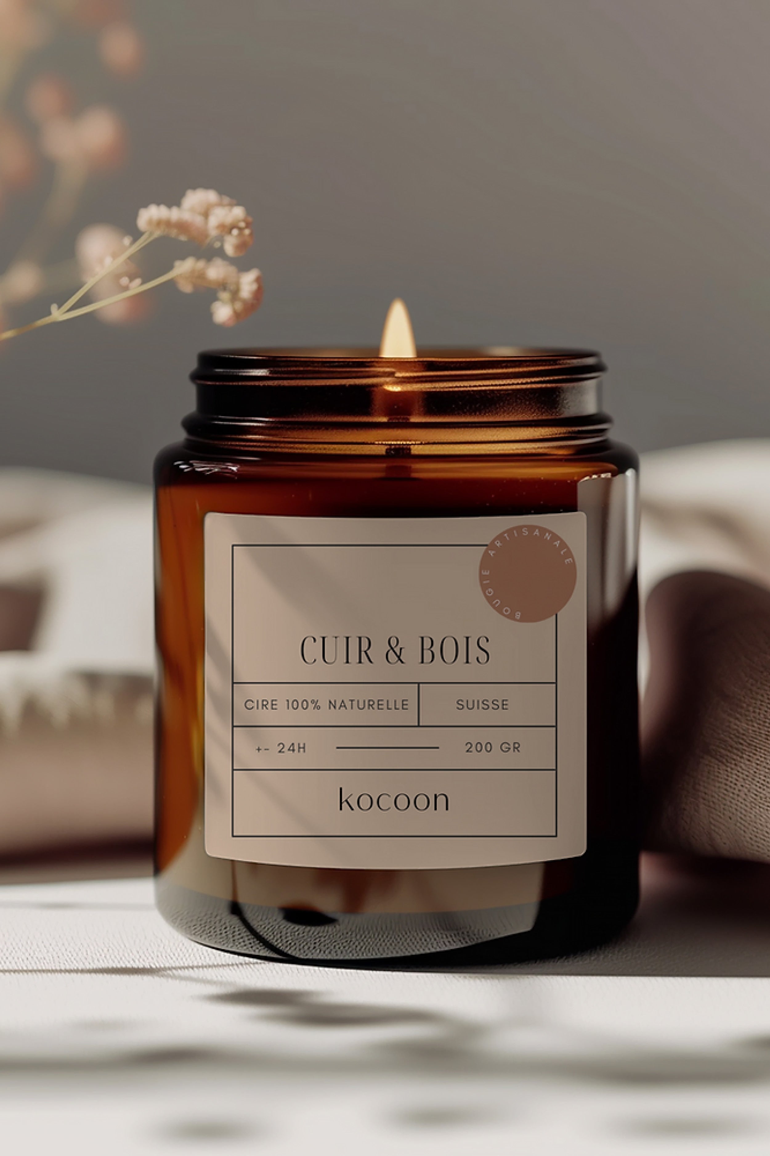 Natural Candle, 200gr - Kocoon