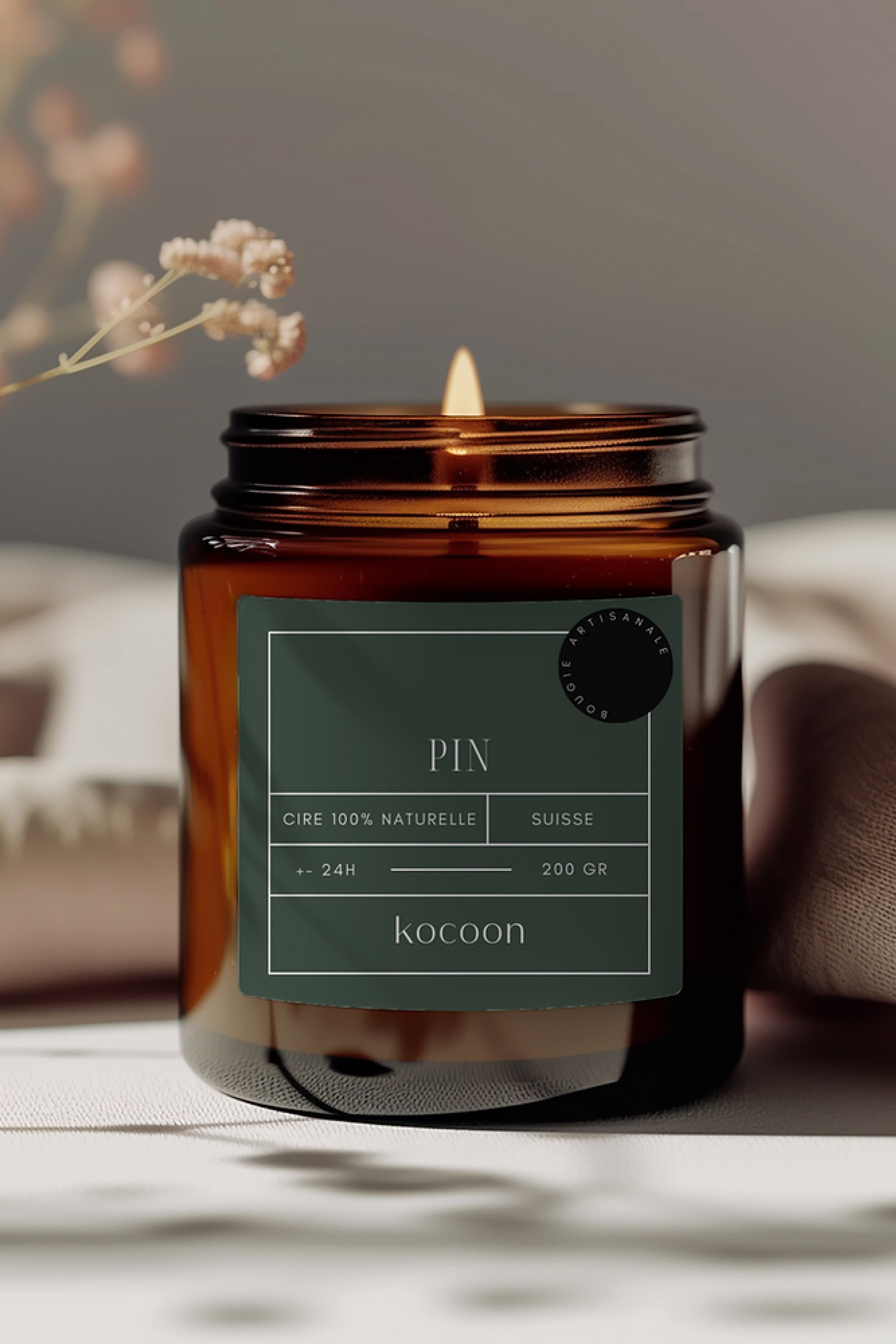 Natural Candle, 200gr - Kocoon