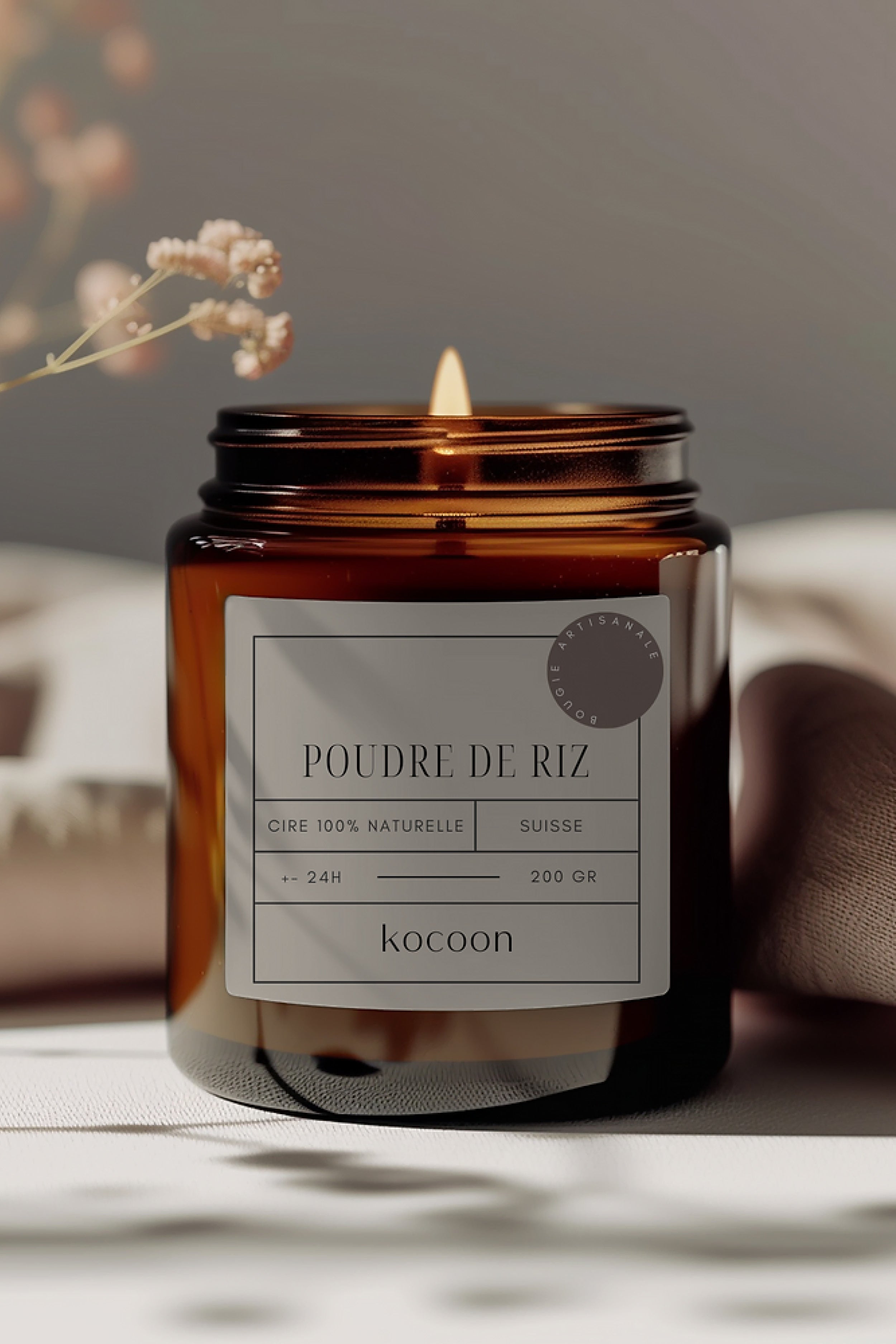 Natural Candle, 200gr - Kocoon