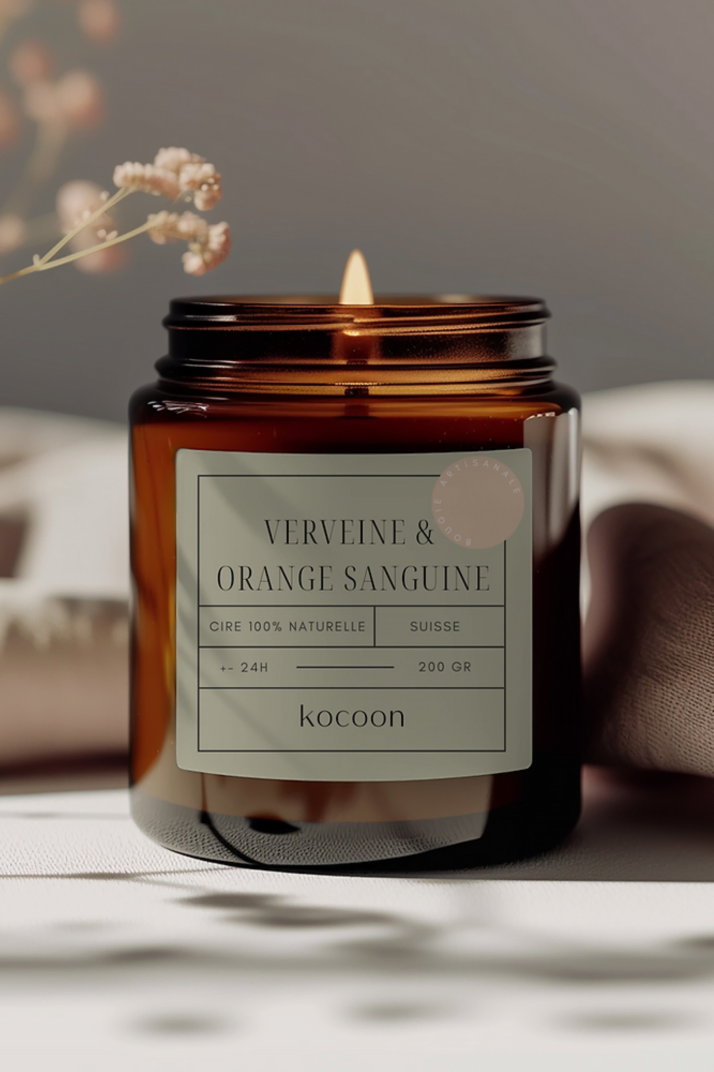 Natural Candle, 200gr - Kocoon