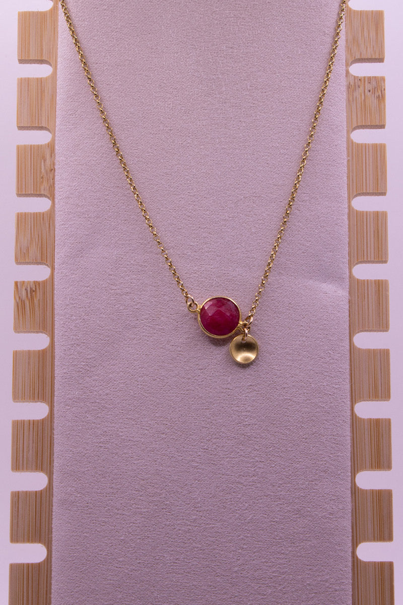 Necklace 'Mona' Asymmetrical | Gold - AVA