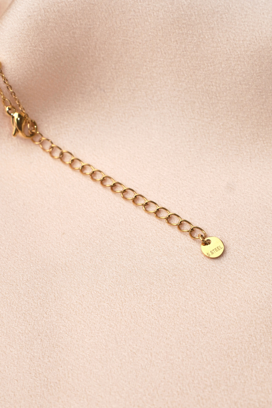 "Goldie" Fine Double Row Steel Chain Necklace