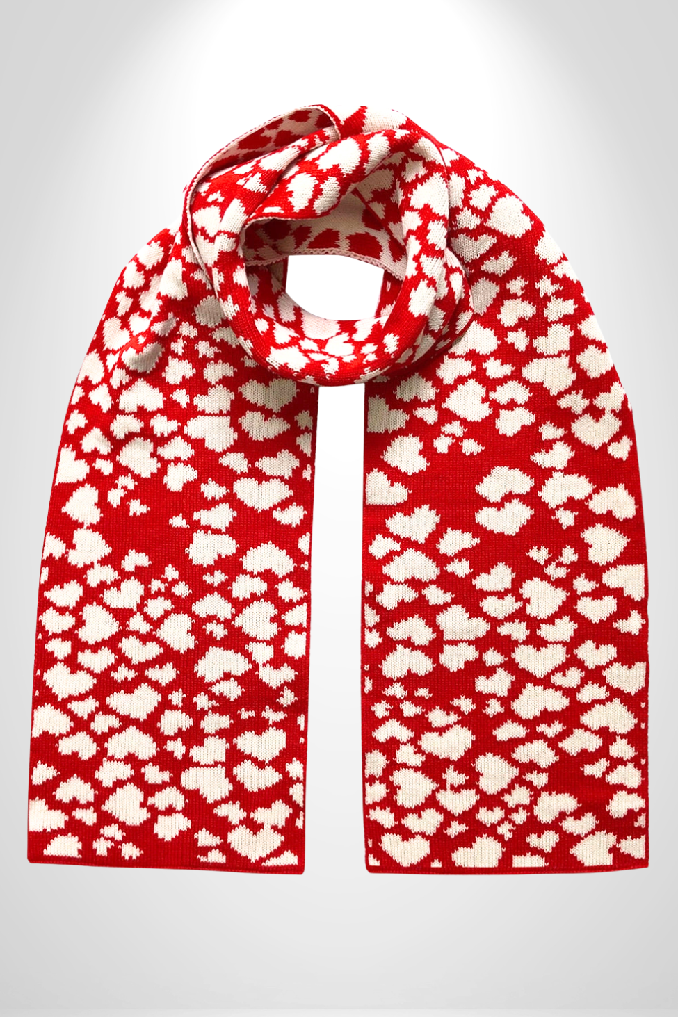 Écharpe "Hearts" en Laine & Cachemire