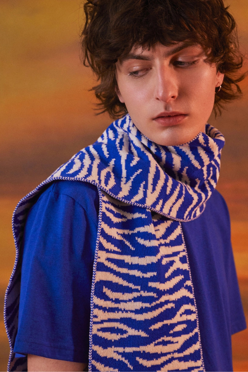 Écharpe "Tigre" en Laine & Cachemire