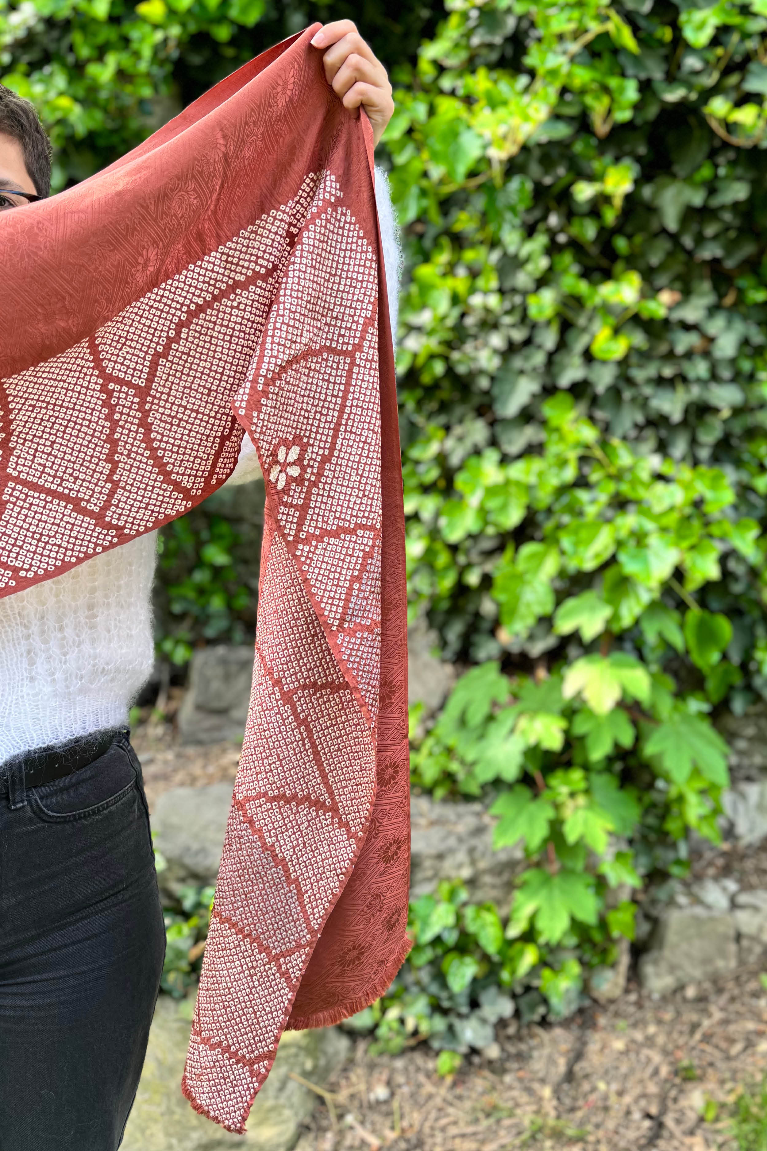 Kimono Shibori Scarf - Ha.Na