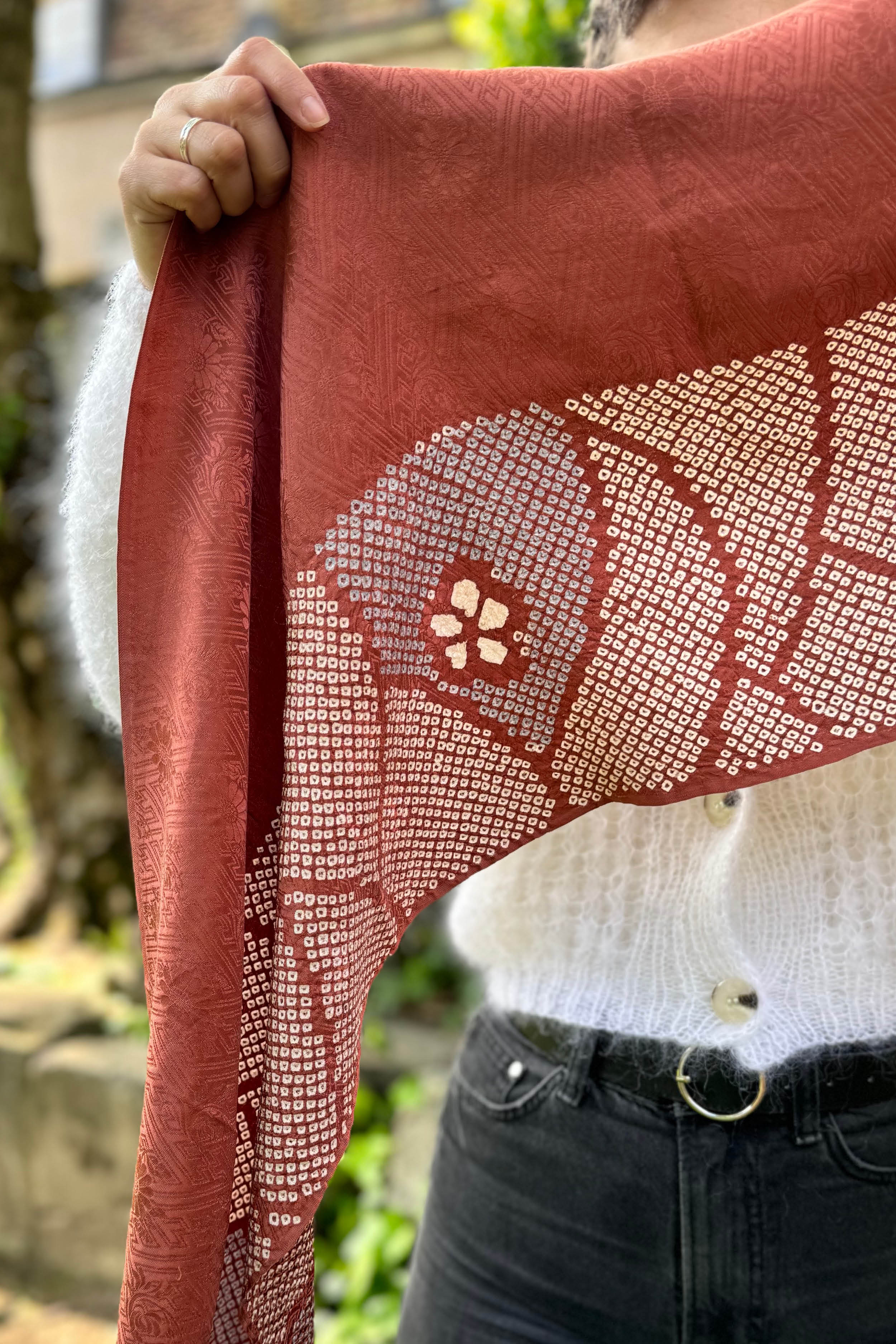 Kimono Shibori Scarf - Ha.Na