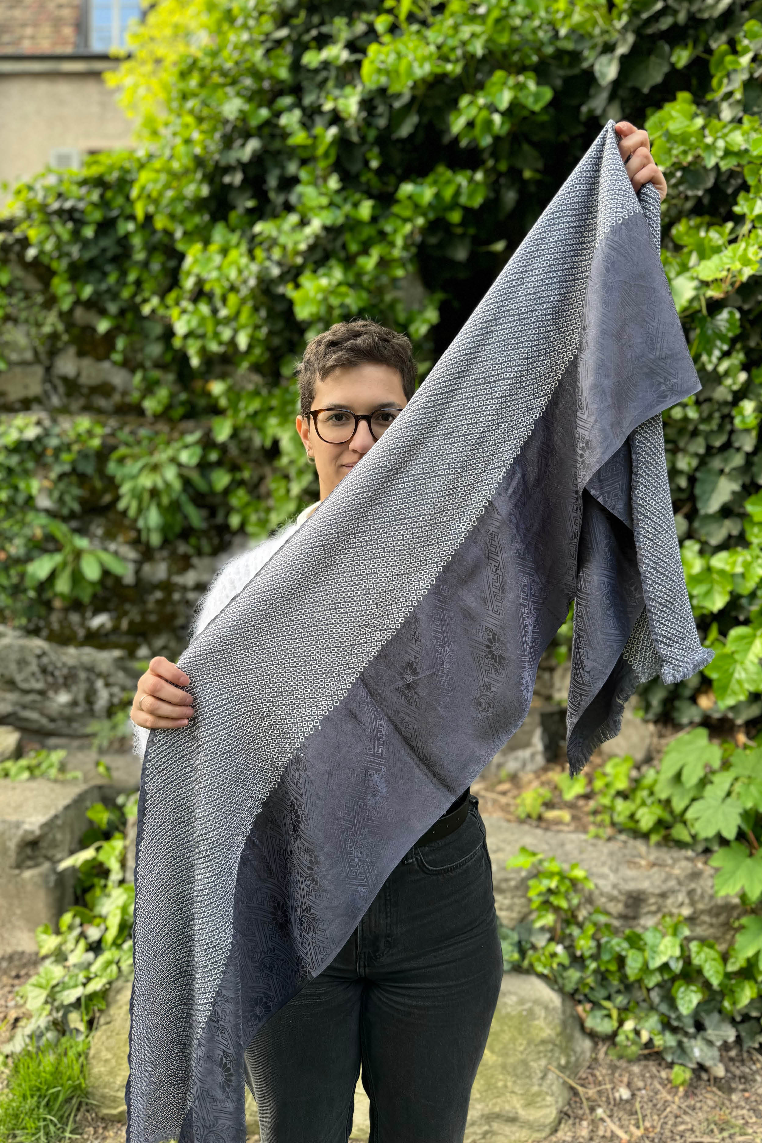 Kimono Shibori Scarf - Ha.Na