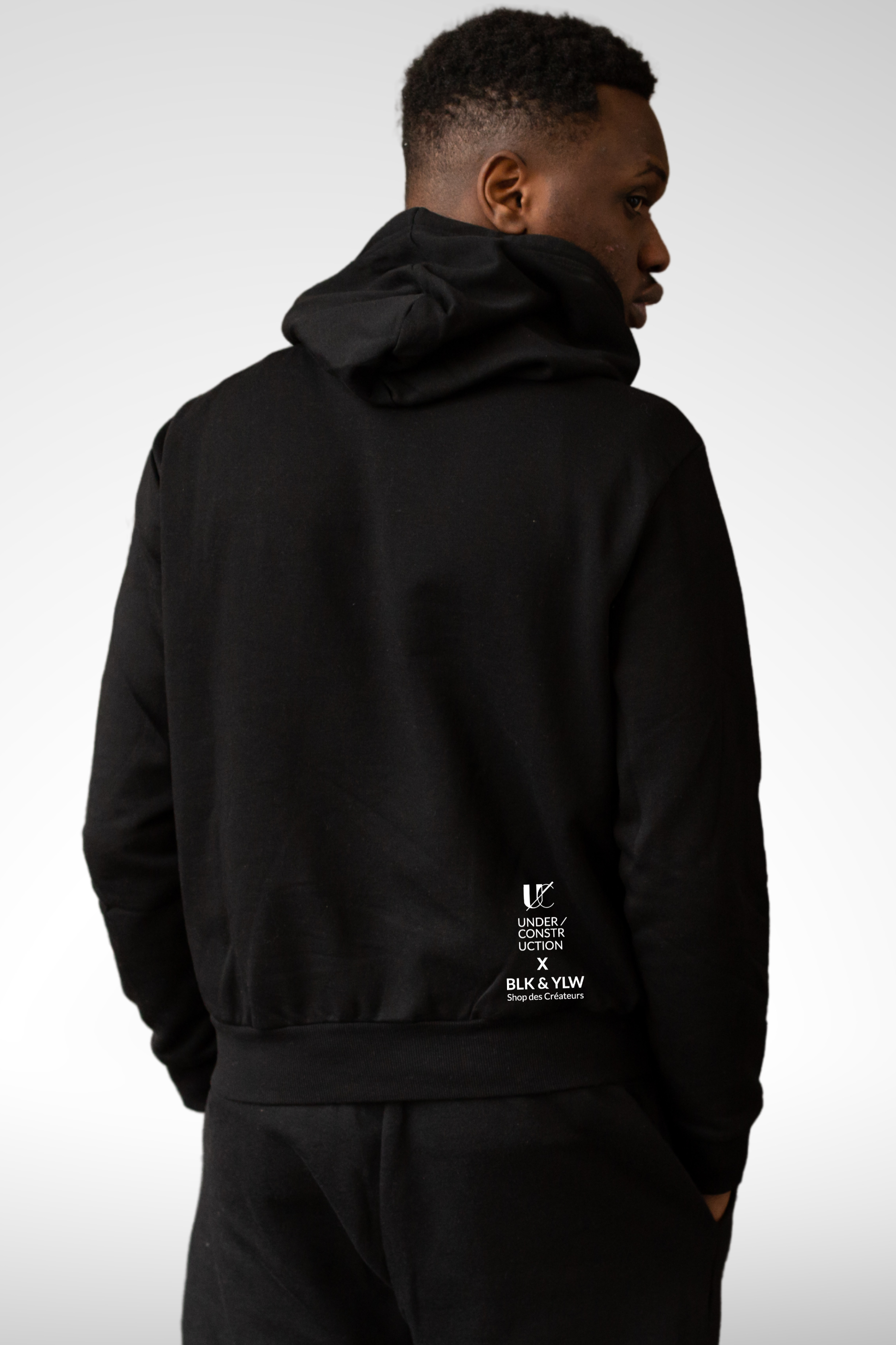 Unisex Hoodie 'Genevois.ex' - BLK & YLW