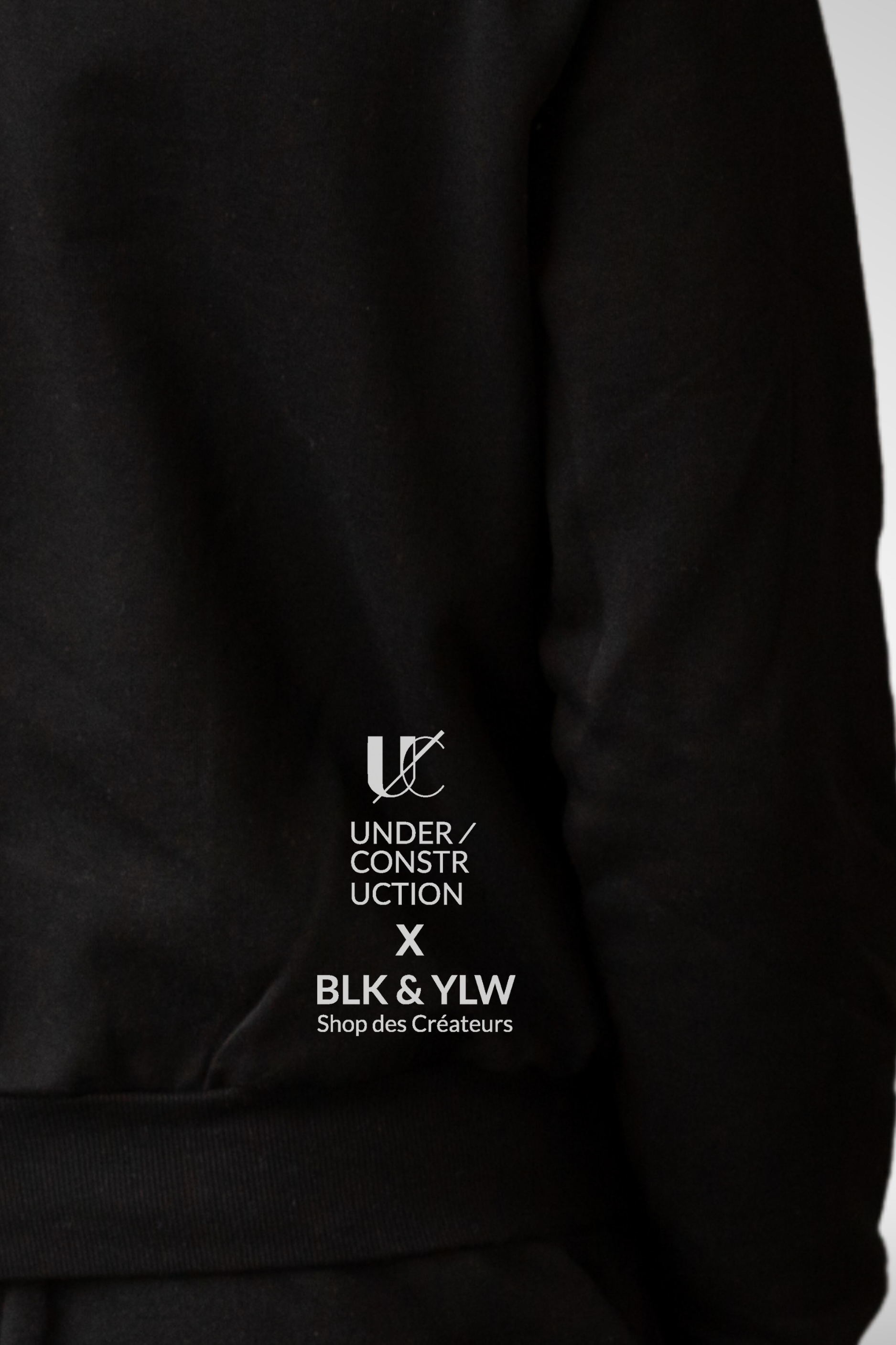 Hoodie Unisexe 'Genevois.e.x' - BLK & YLW