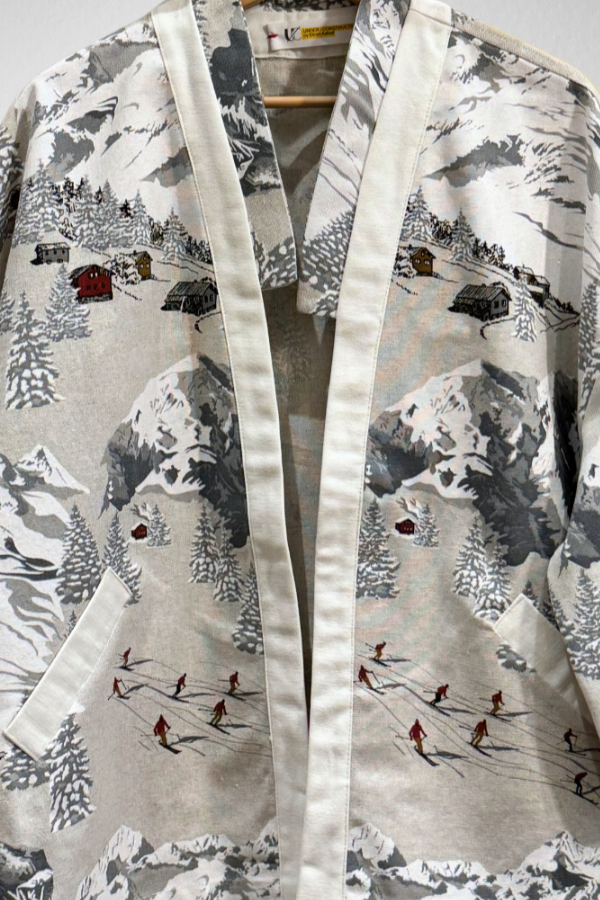 Veste Kimono 'Atka - Montagne' Blanc - U/C by Eliran Ashraf