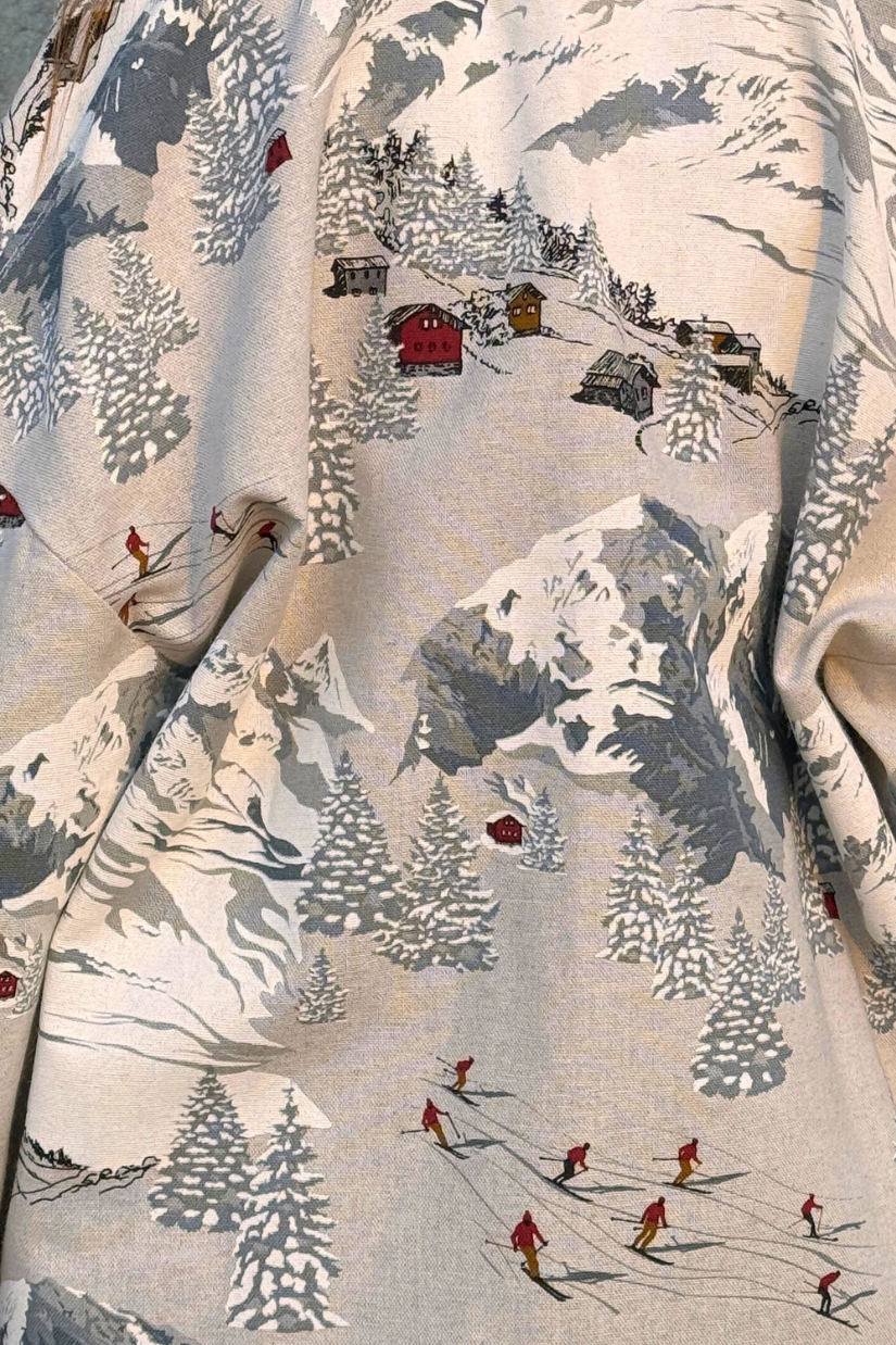 Kimono Jacket 'Atka - Mountain' Blue & Pink - U/C by Eliran Ashraf