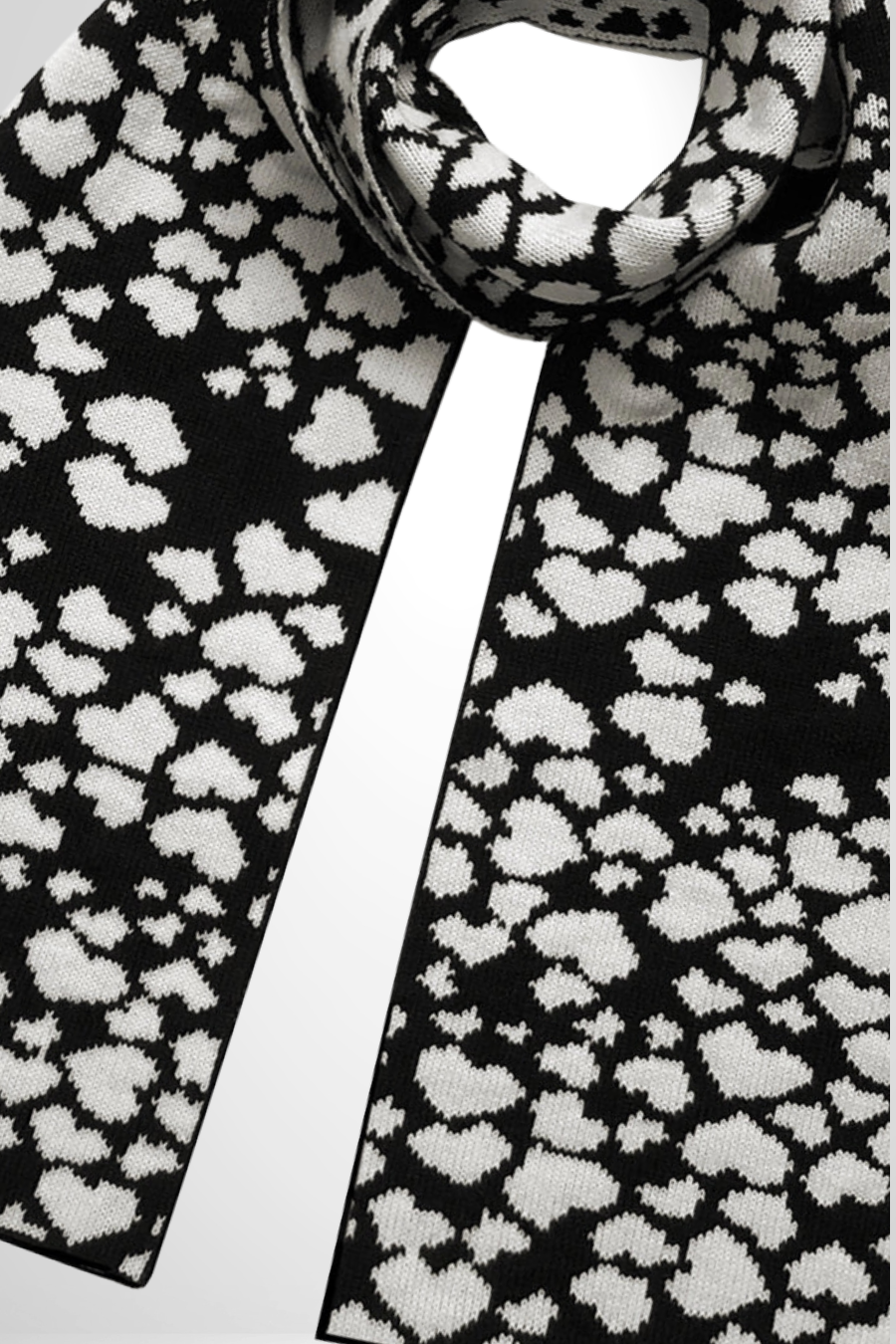 Écharpe "Hearts" en Laine & Cachemire