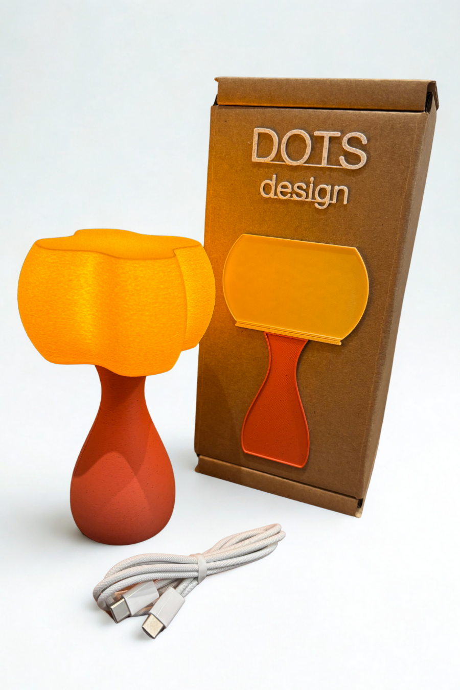 Lamp 'Mini - Kiko' Terracotta - Peach | Miniature - Dots Design