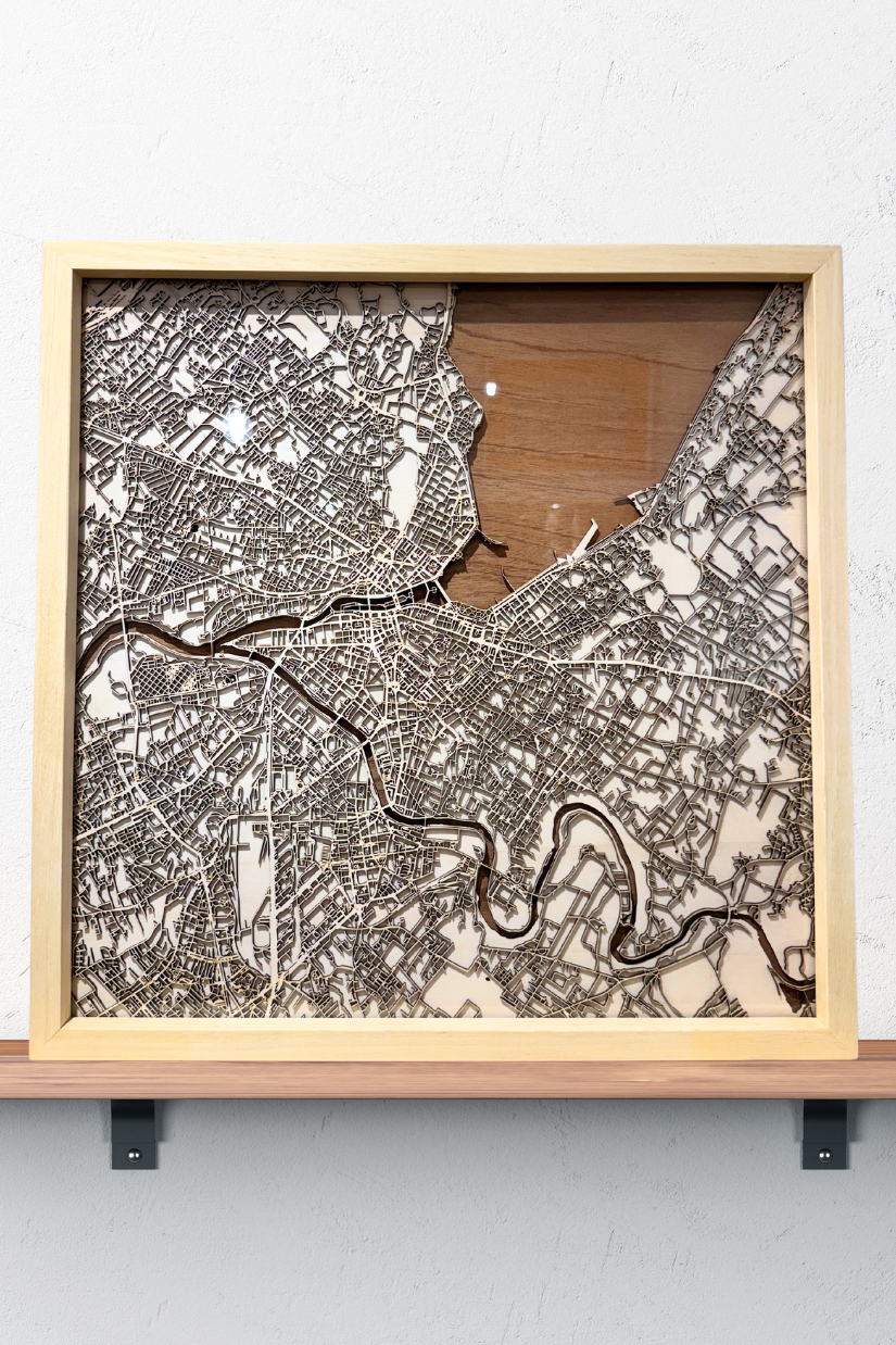 Artwork 'Geneva - 109' 50x50cm | Wood - Microcosmi