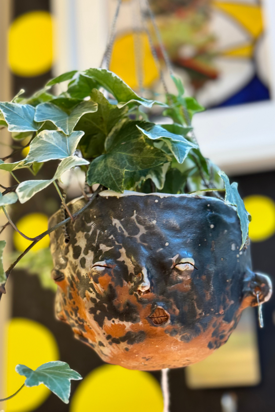 "Nick" Céramique 'Small Faces' Suspendue - Tina Schwizgebel