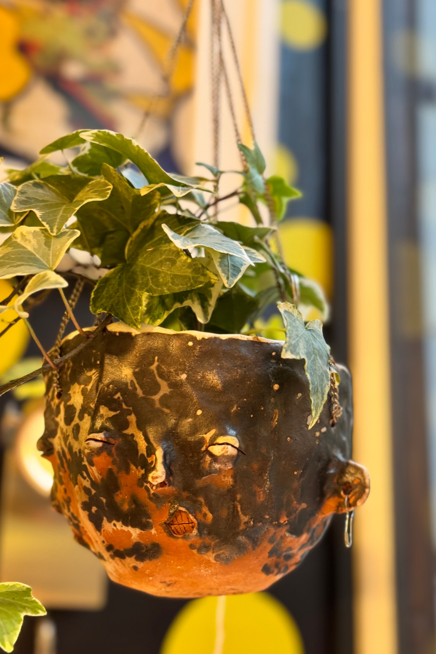 "Nick" Céramique 'Small Faces' Suspendue - Tina Schwizgebel