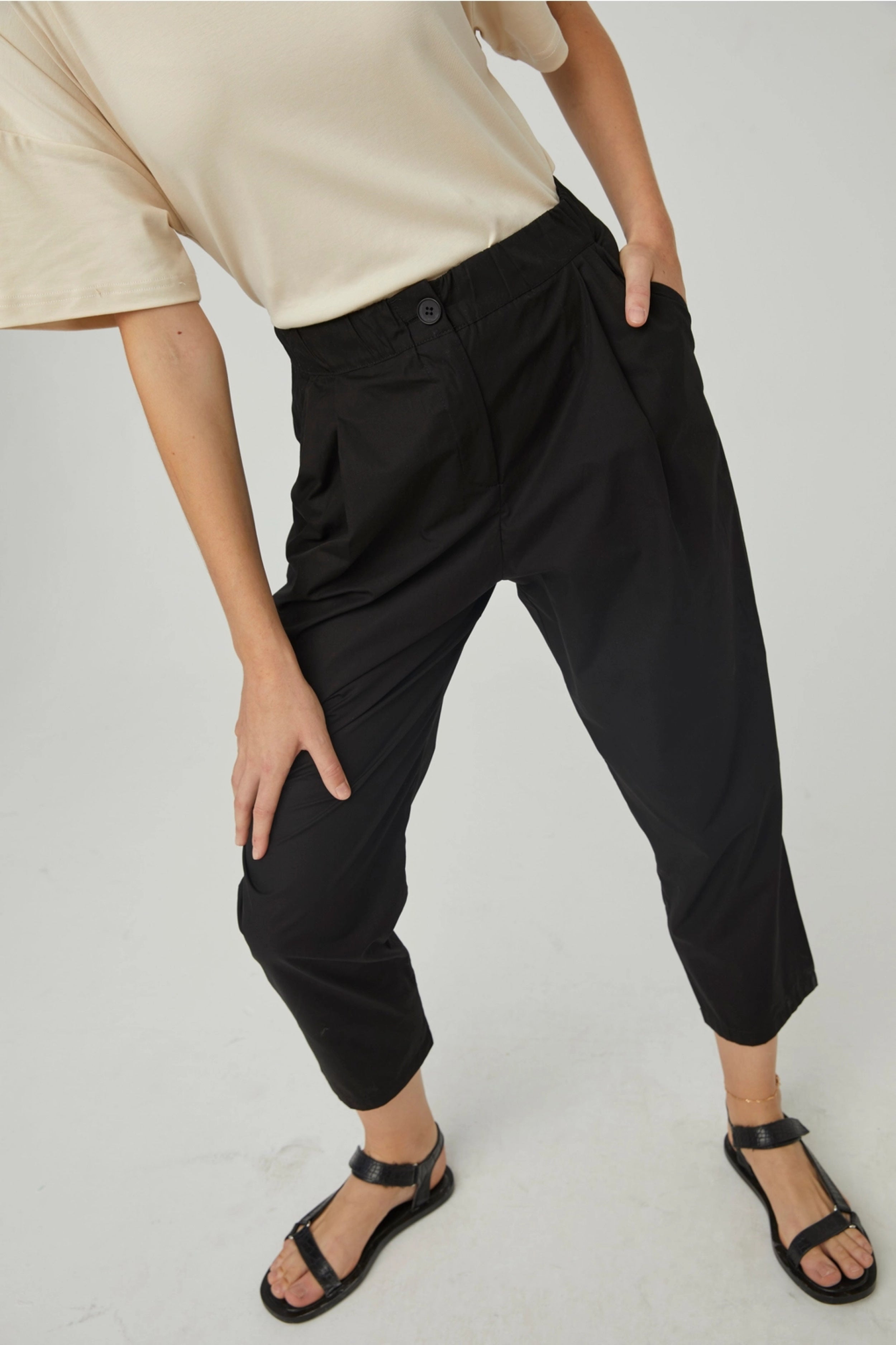 Pantalon 'Pop' Noir - Saarade