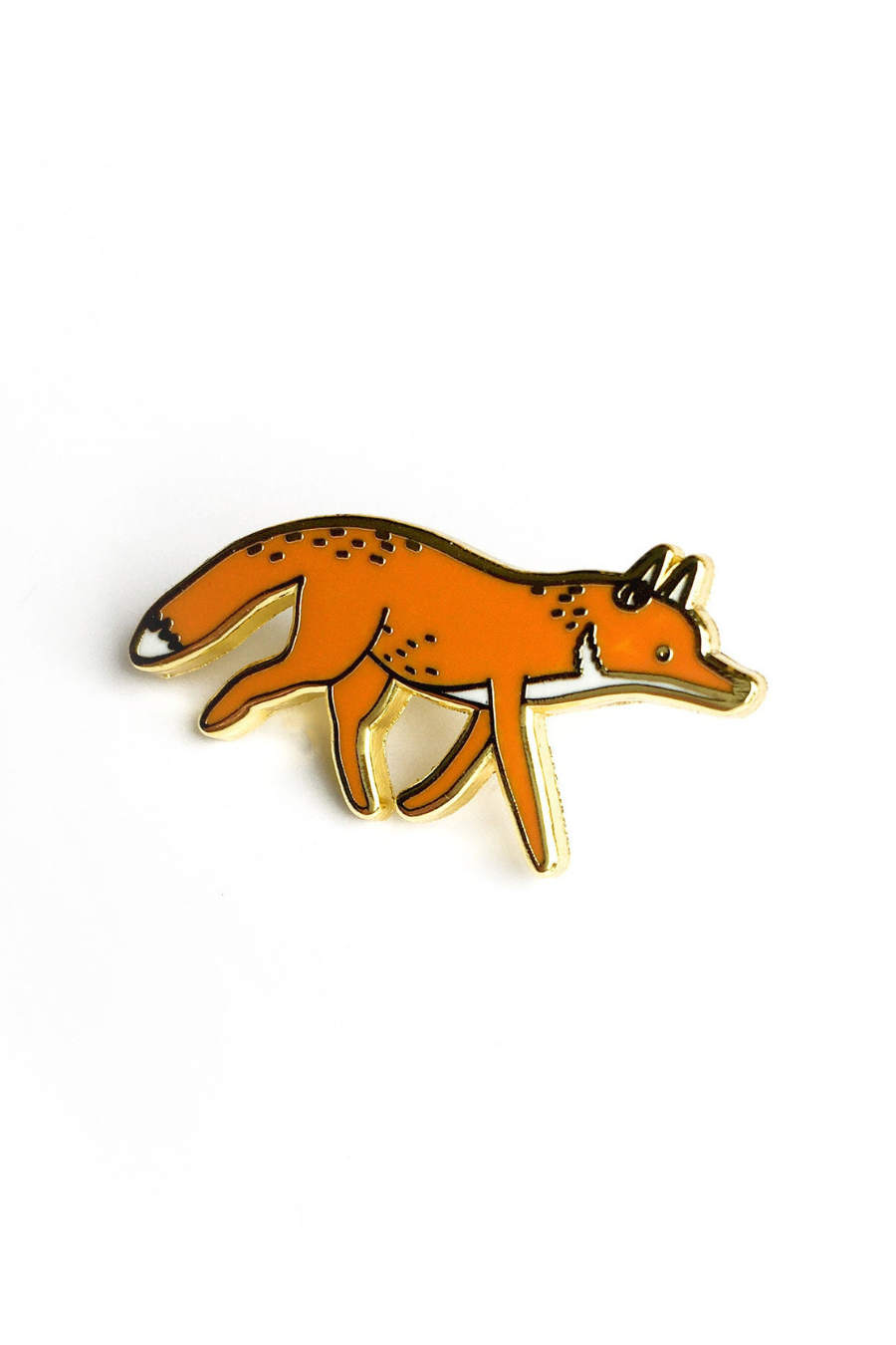 Pin’s Renard en Émail - Tom Hardwick x BLK & YLW
