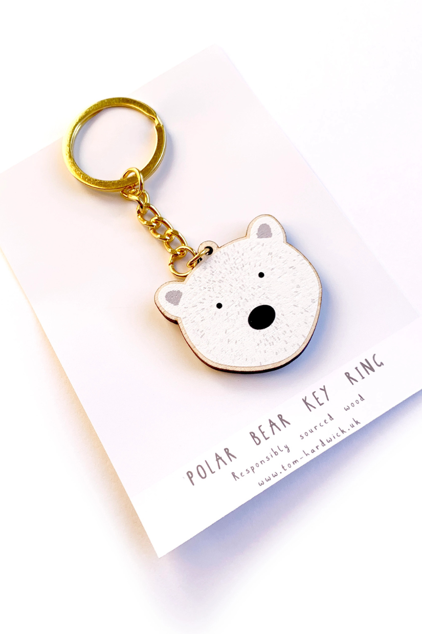 Porte-clé 'Polar Bear' - Tom Hardwick x BLK & YLW