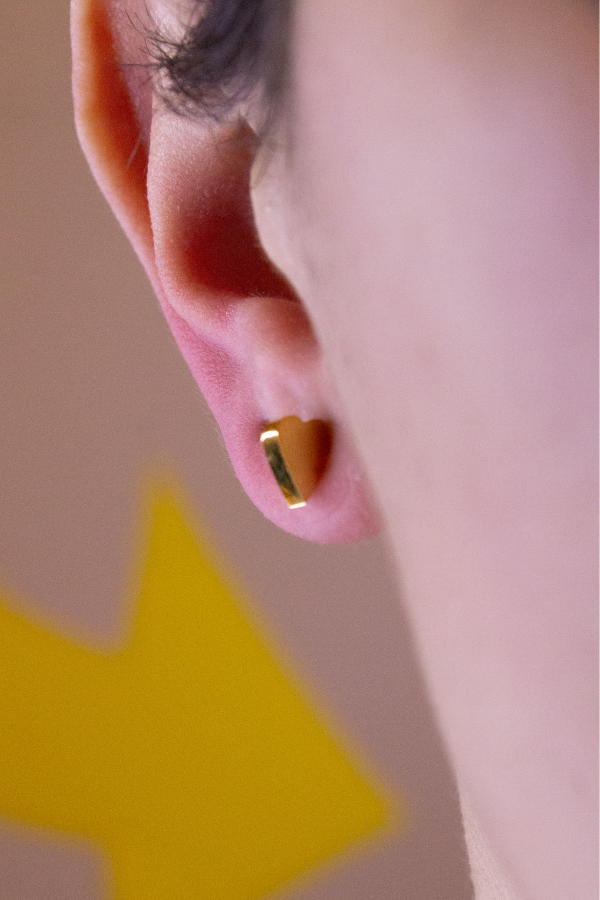 'HEARTS' ear studs - Dorothée Loustalot