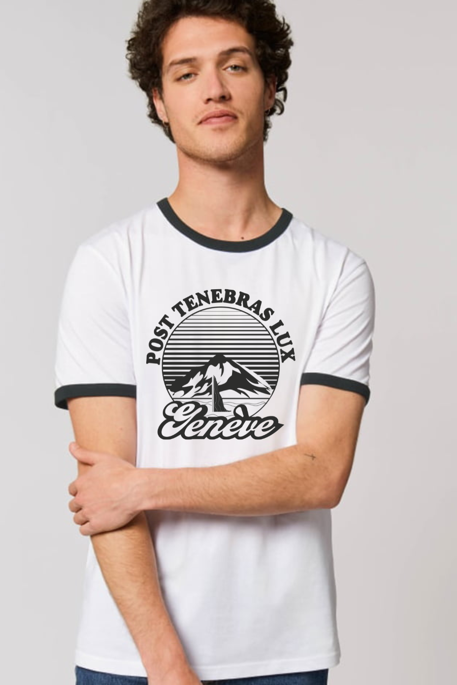 T-Shirt Premium Unisexe Vintage Style 'Post Tenebras Lux' - U/C by Eliran Ashraf