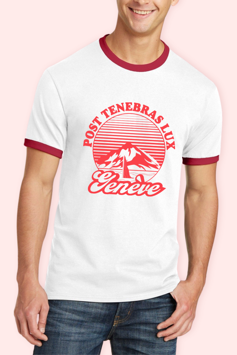 T-Shirt Premium Unisexe Vintage Style 'Post Tenebras Lux' - U/C by Eliran Ashraf