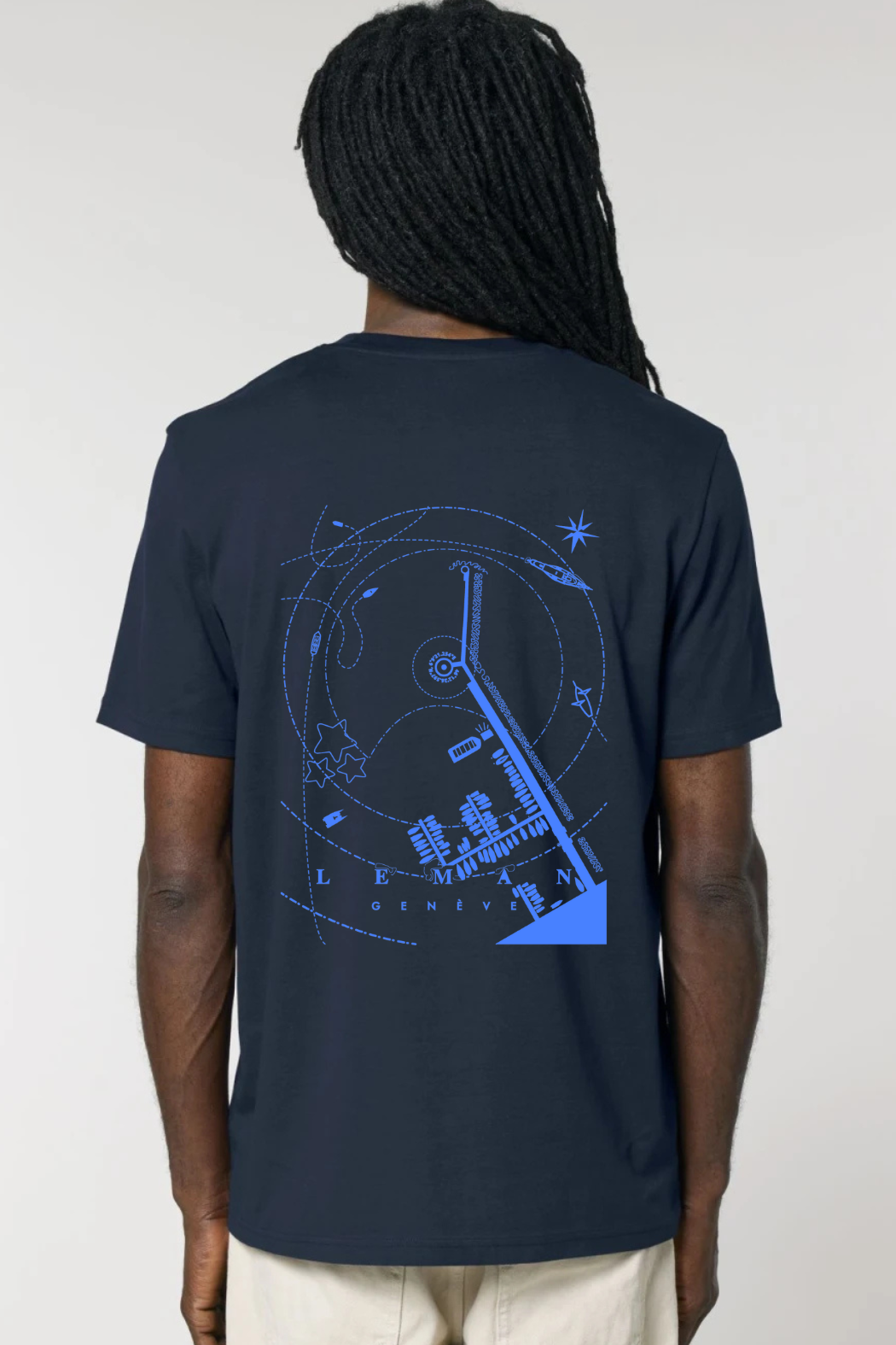 T-shirt Premium Unisexe 'Jet d'eau Vu du Ciel | Genève'-  RafRaf X Eli