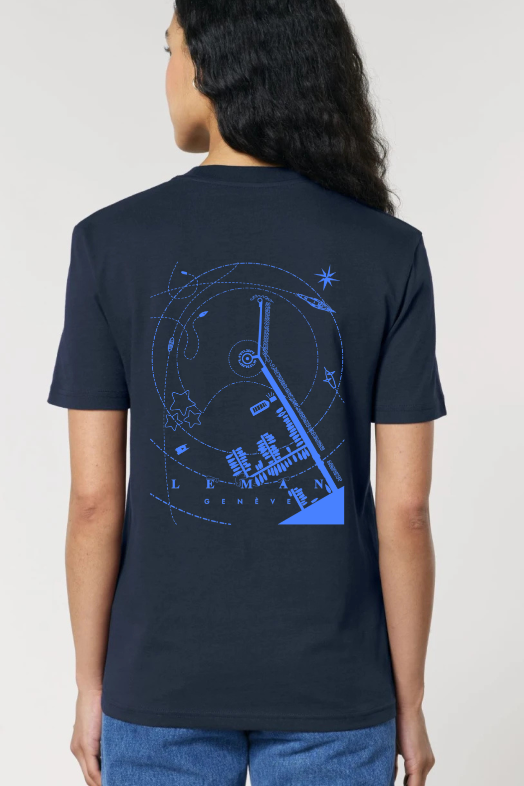 T-shirt Premium Unisexe 'Jet d'eau Vu du Ciel | Genève' -  RafRaf X Eli