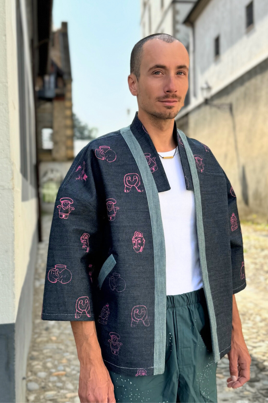 Kimono Jacket 'Atka - Face' - U/C by Eliran Ashraf x RafRaf