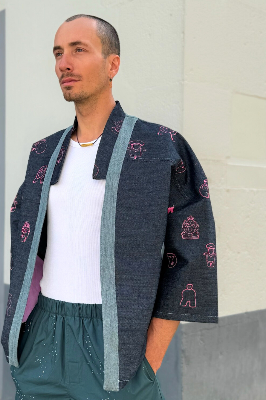 Kimono Jacket 'Atka - Face' - U/C by Eliran Ashraf x RafRaf