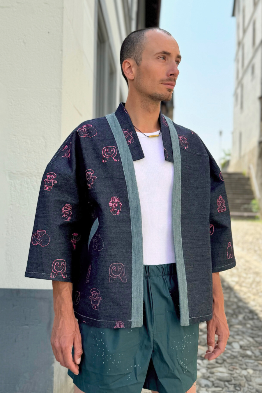 Kimono Jacket 'Atka - Face' - U/C by Eliran Ashraf x RafRaf