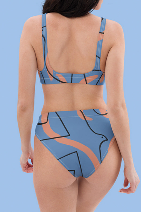 'The Path of the Seagull' Bikini Top - Alice Izzo