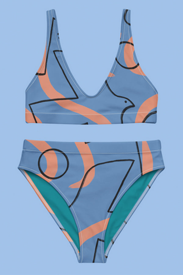 'The Path of the Seagull' Bikini Top - Alice Izzo