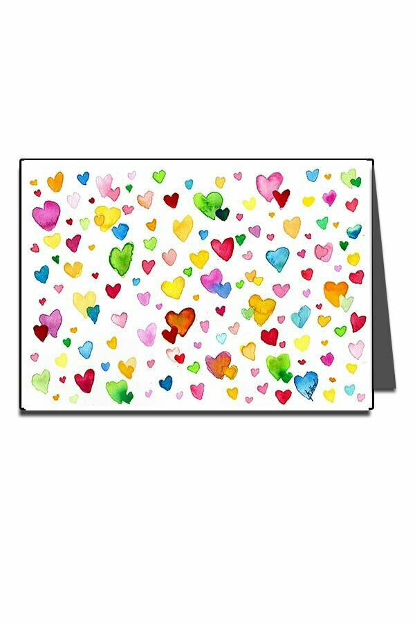 Greeting Card 'Mini hearts' - Anne-Sophie Villard