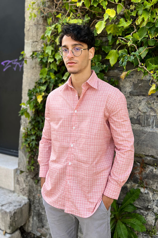 Shirt 'Rivi' Check | Pink - UC by Eliran Ashraf