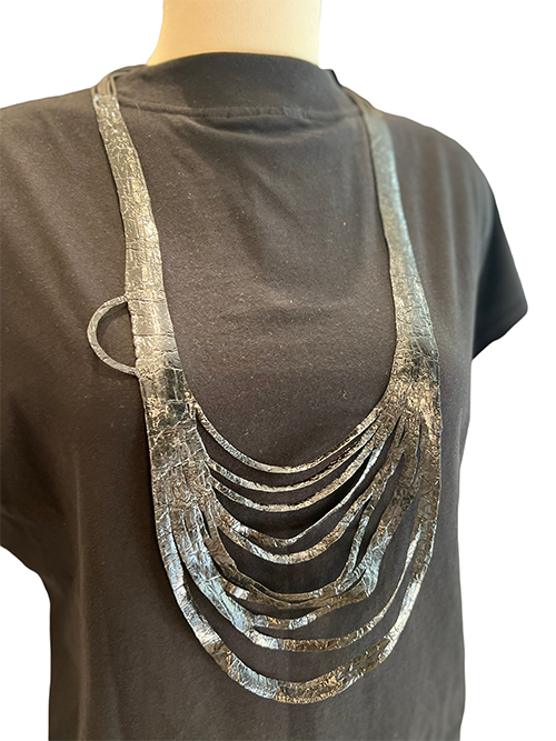 Reversible 'Long' Necklace Rust | Black - SI Sabato Isabel