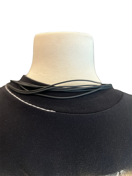 Reversible 'Long' Necklace Rust | Black - SI Sabato Isabel