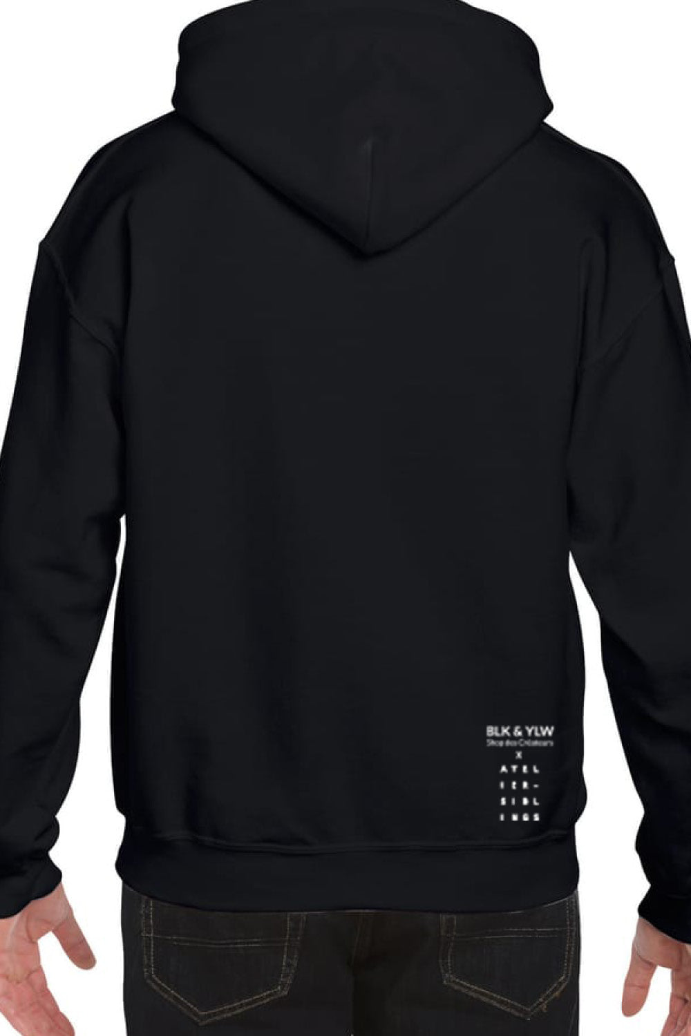 Hoodie Unisexe 'Genevois.e.x' - BLK & YLW