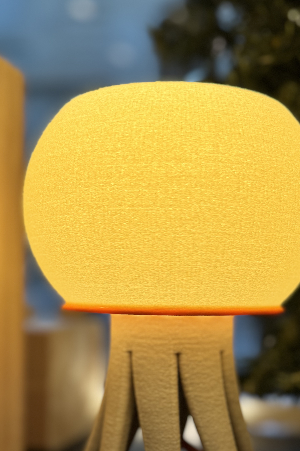 Lampe 'Medusa' Sable et Orange | S - Dots Design