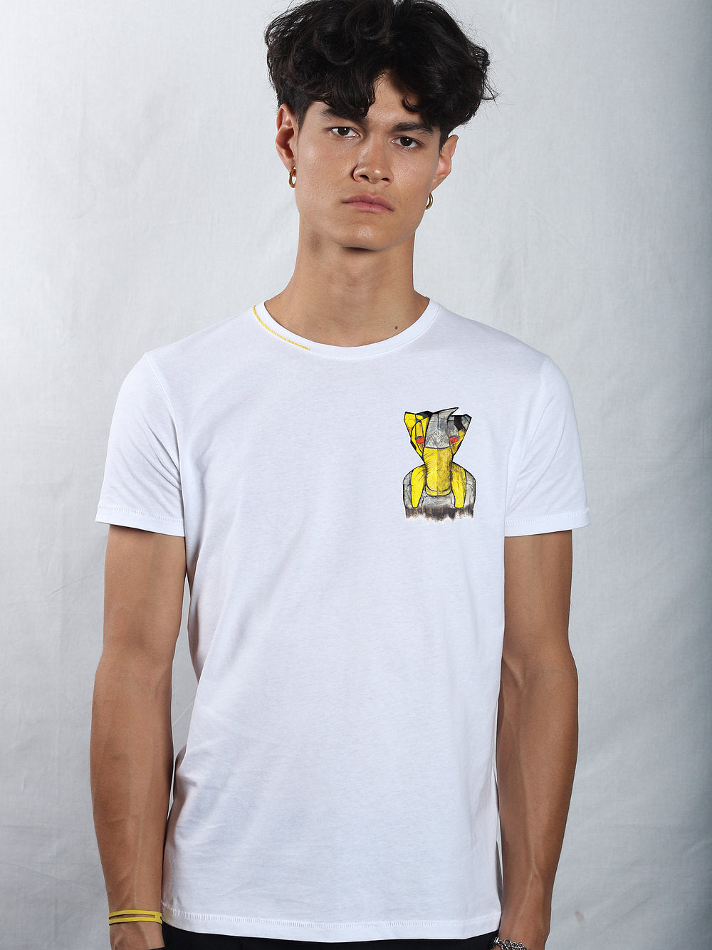 White 'Richiwaga Mini Monster' T-shirt - UC by Eliran Ashraf