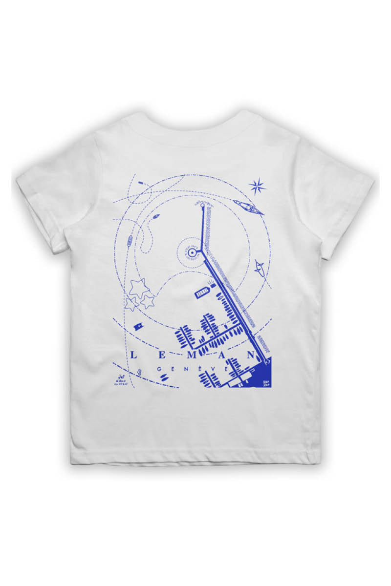 T-shirt Unisex 'Genève - Léman Vue du Ciel`'-  RafRaf X Eli