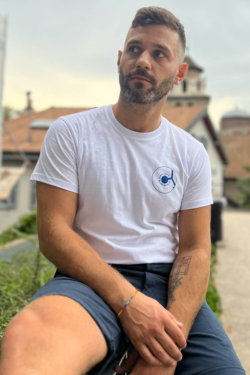 T-shirt Unisex 'Jet d'eau Vu du Ciel | Genève' -  RafRaf X Eli