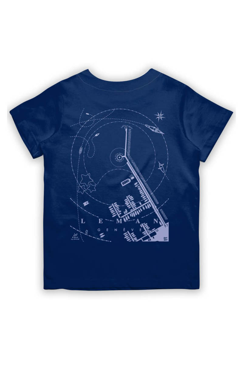 T-shirt Unisex 'Genève - Léman Vue du Ciel`'-  RafRaf X Eli